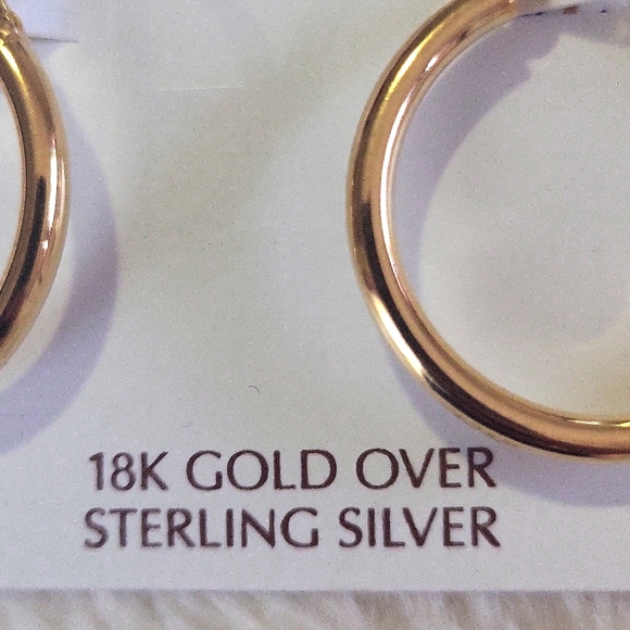 Giani Bernini Gold Classic Hoop Earrings - Picture 4 of 4